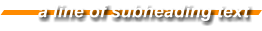 a line of subheading text